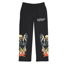 Ed Hardy x Ken Carson XMan Rhinestone Sweatpants Black