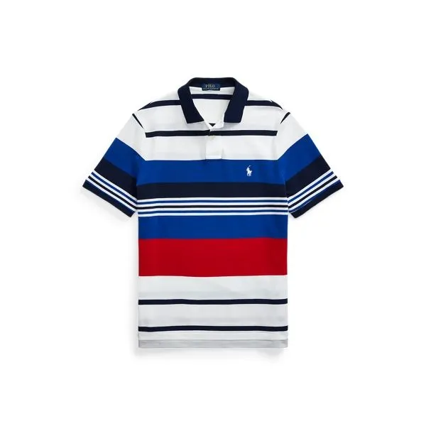 Polo Ralph Lauren Classic Fit Striped Mesh Polo Shirt